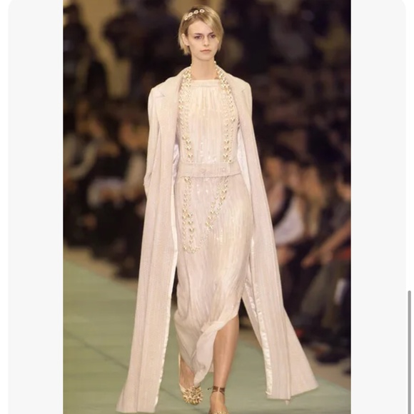 New chanel vintage sequin tweed dress